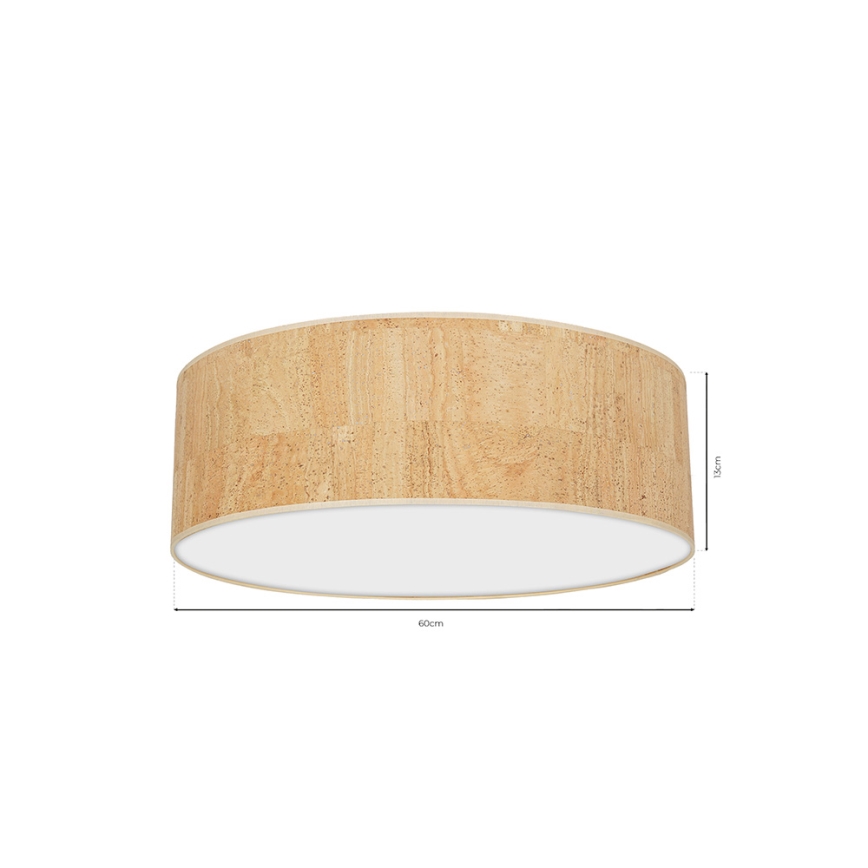 Taklampa CORK 3xE27/60W/230V