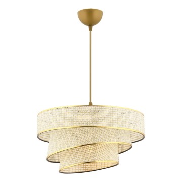 Taklampa COUPER 1xE27/60W/230V creme/guld