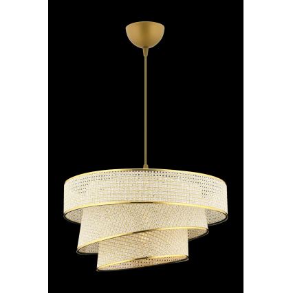 Taklampa COUPER 1xE27/60W/230V creme/guld