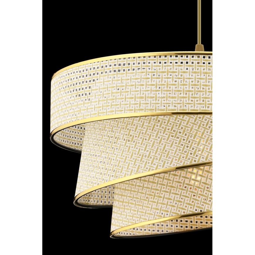 Taklampa COUPER 1xE27/60W/230V creme/guld