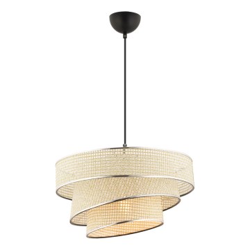 Taklampa COUPER 1xE27/60W/230V kräm/blank krom