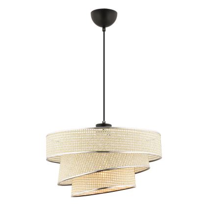 Taklampa COUPER 1xE27/60W/230V kräm/blank krom