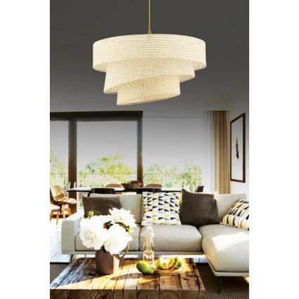 Taklampa COUPER 1xE27/60W/230V krem