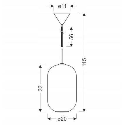 Taklampa CRESTO 1xE27/40W/230V vit/guld