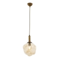 Taklampa CRUMPLED 1xE27/40W/230V brons/beige