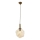 Taklampa CRUMPLED 1xE27/40W/230V brons/beige