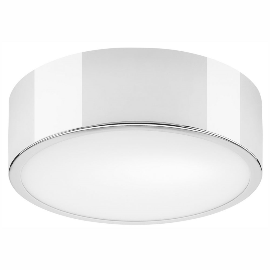 Taklampa DANTE 1xE27/60W/230V diameter 26 cm skinande krom