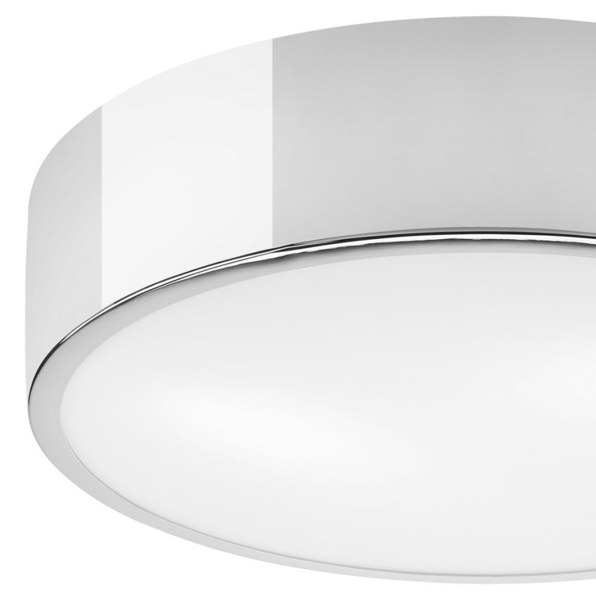Taklampa DANTE 2xE27/60W/230V diameter 36 cm skinande krom