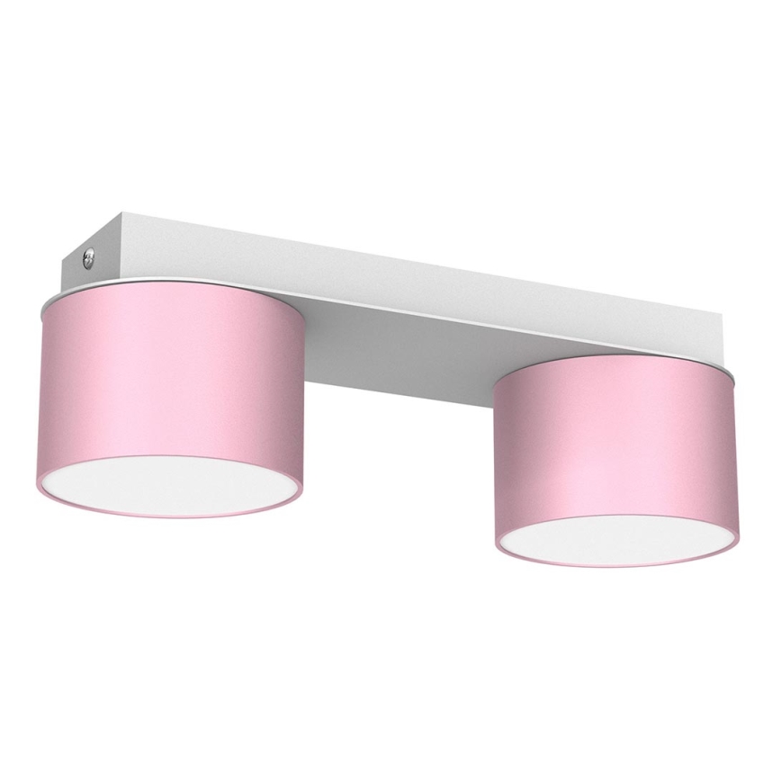 Taklampa  DIXIE 2xGX53/11W/230V rosa