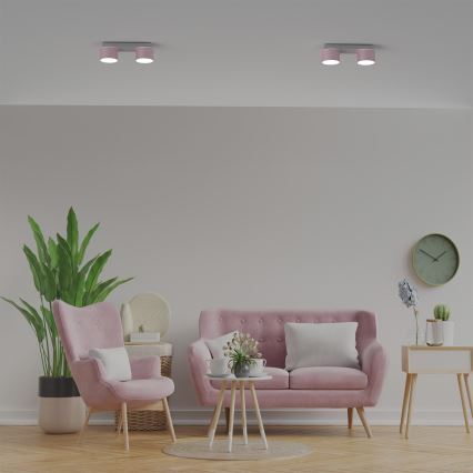 Taklampa  DIXIE 2xGX53/11W/230V rosa