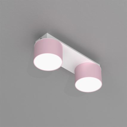 Taklampa  DIXIE 2xGX53/11W/230V rosa