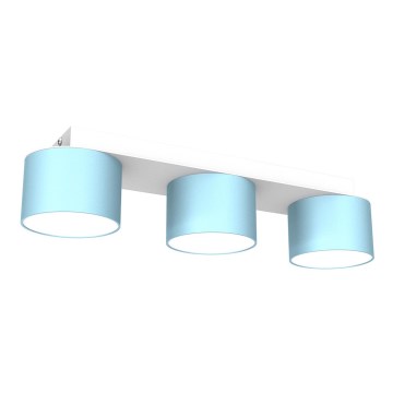 Taklampa  DIXIE 3xGX53/11W/230V blå 