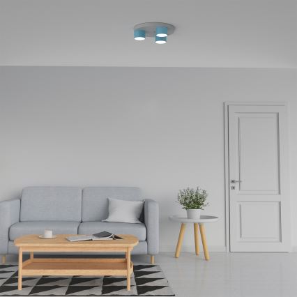 Taklampa  DIXIE 3xGX53/11W/230V blå