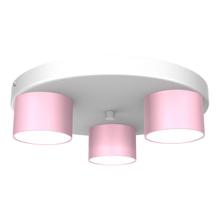 Taklampa  DIXIE 3xGX53/11W/230V rosa