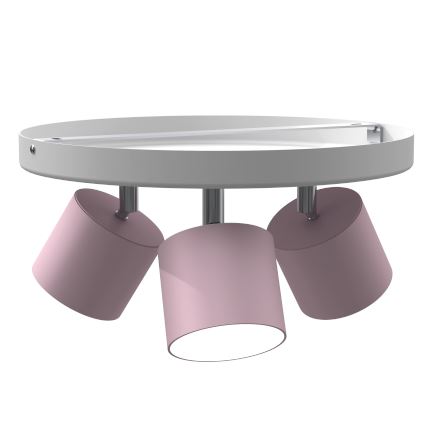 Taklampa  DIXIE 3xGX53/11W/230V rosa
