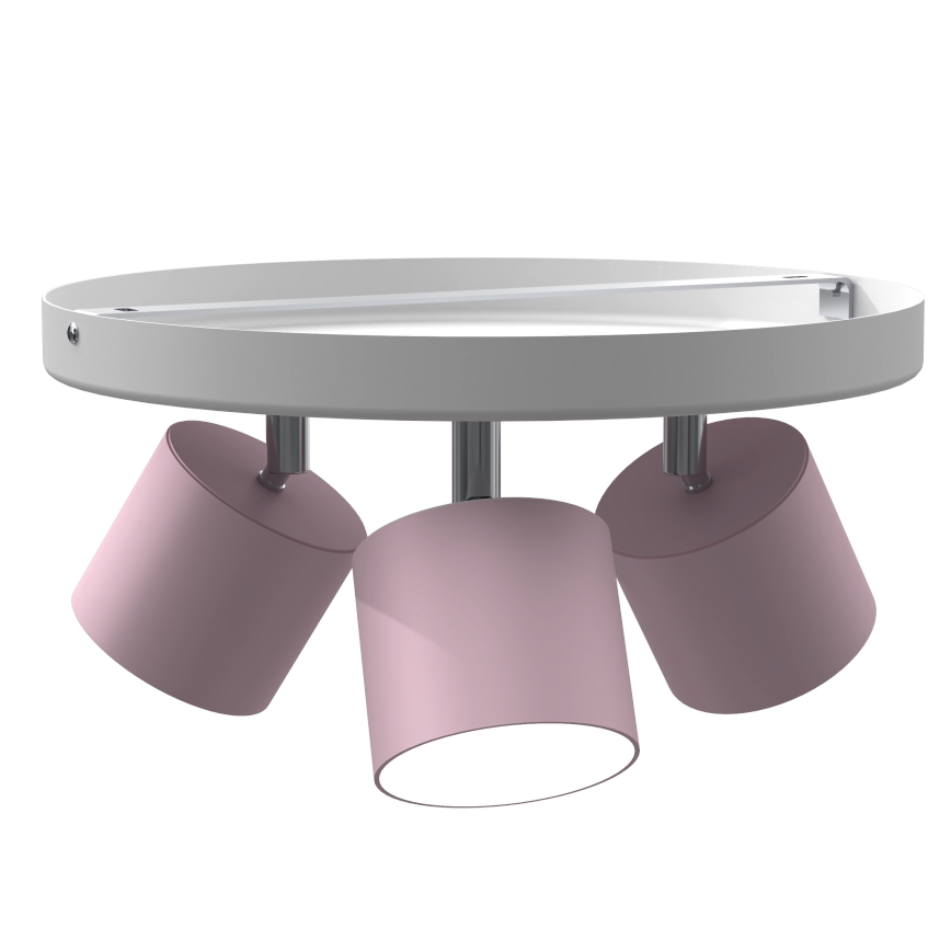 Taklampa  DIXIE 3xGX53/11W/230V rosa