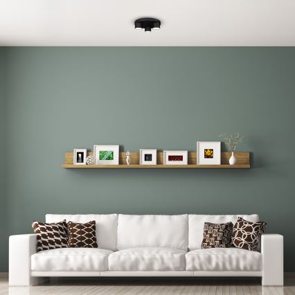 Taklampa  DIXIE 3xGX53/11W/230V svart