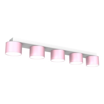 Taklampa  DIXIE 5xGX53/11W/230V rosa 