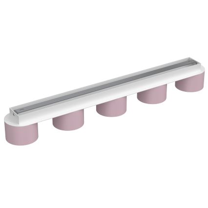 Taklampa  DIXIE 5xGX53/11W/230V rosa 