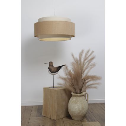 Taklampa på kabel DOBLO 1xE27/60W/230V beige/kräm