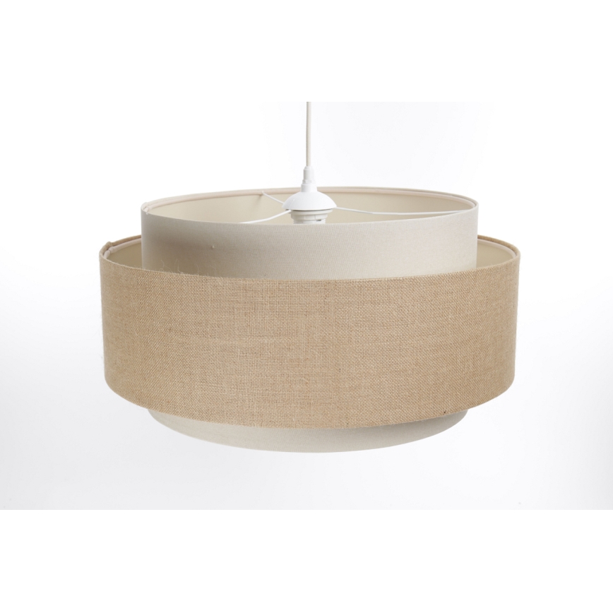 Taklampa på kabel DOBLO 1xE27/60W/230V beige/kräm