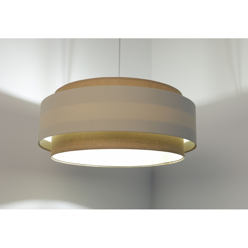 Taklampa på kabel DOBLO 1xE27/60W/230V kräm/beige
