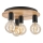 Taklampa DUSTY 4xE27/15W/230V diameter 34 cm ek/svart