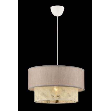 Taklampa ECHO 1xE27/60W/230V beige/kräm