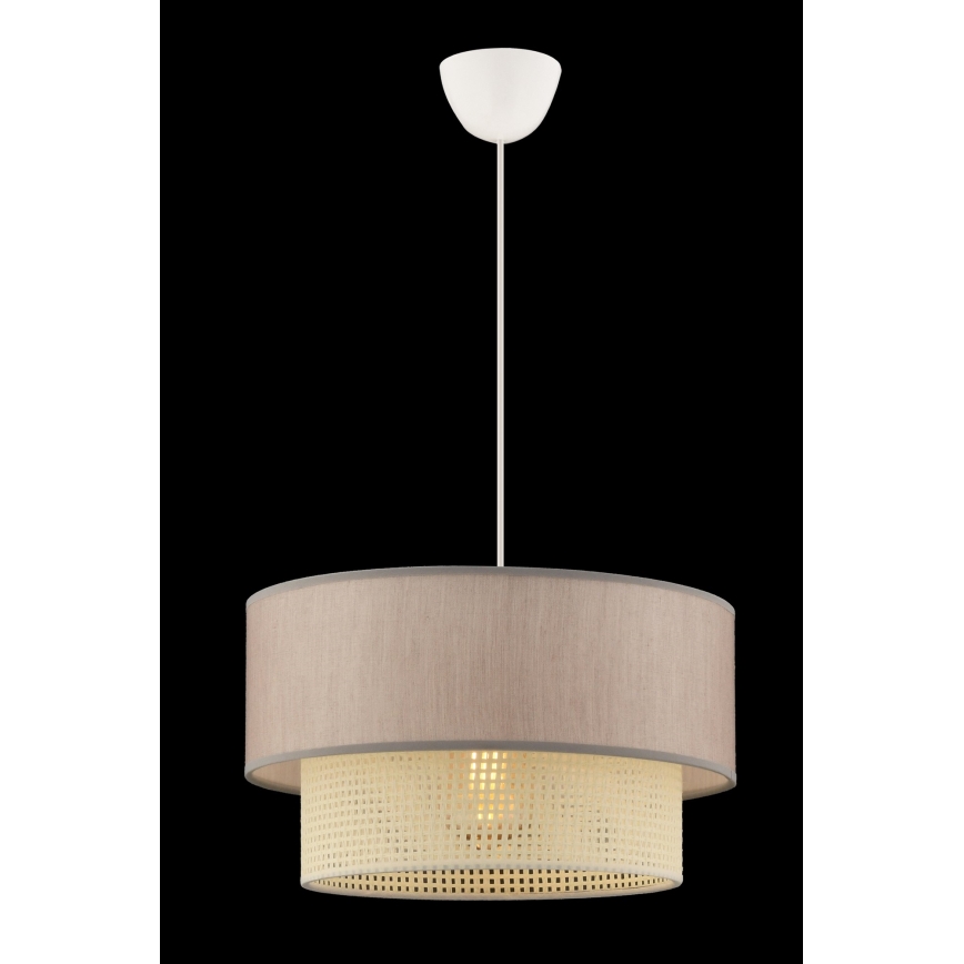 Taklampa ECHO 1xE27/60W/230V beige/kräm