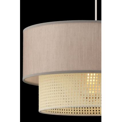 Taklampa ECHO 1xE27/60W/230V beige/kräm