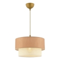 Taklampa ECHO 1xE27/60W/230V brun/neutralt