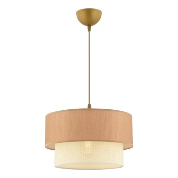 Taklampa ECHO 1xE27/60W/230V brun/neutralt