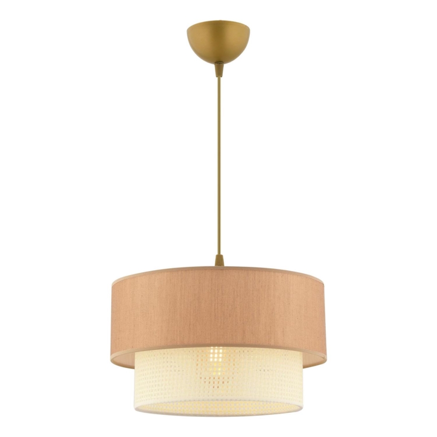 Taklampa ECHO 1xE27/60W/230V brun/neutralt