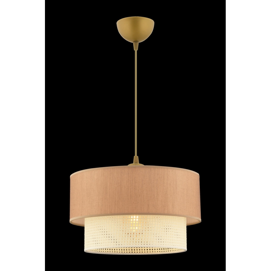 Taklampa ECHO 1xE27/60W/230V brun/neutralt