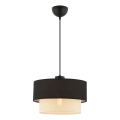 Taklampa ECHO 1xE27/60W/230V svart/neutralt