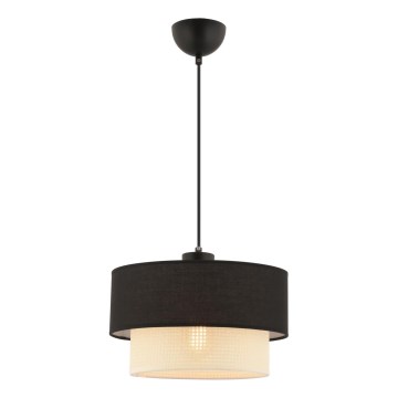Taklampa ECHO 1xE27/60W/230V svart/neutralt