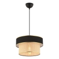 Taklampa ERO 1xE27/60W/230V svart/beige