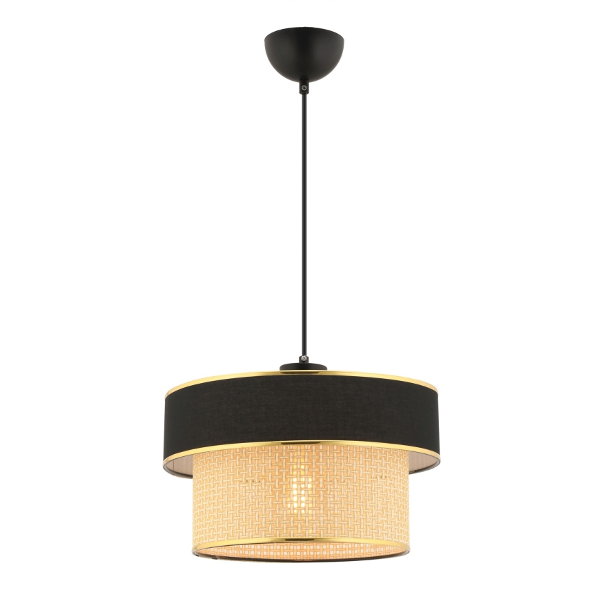 Taklampa ERO 1xE27/60W/230V svart/beige