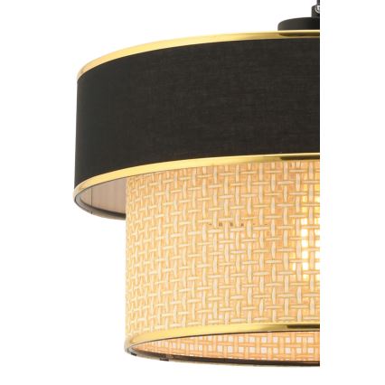 Taklampa ERO 1xE27/60W/230V svart/beige