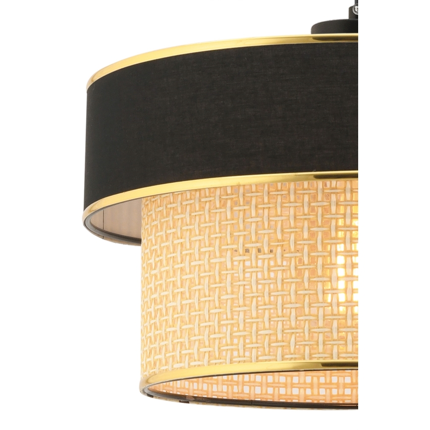 Taklampa ERO 1xE27/60W/230V svart/beige