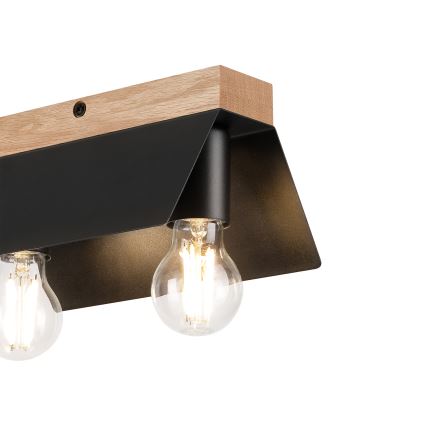 Taklampa ESME 2xE27/15W/230V svart/ek
