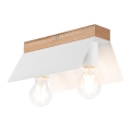 Taklampa ESME 2xE27/15W/230V vit/ek