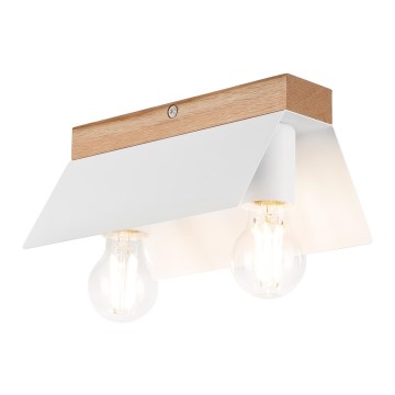 Taklampa ESME 2xE27/15W/230V vit/ek