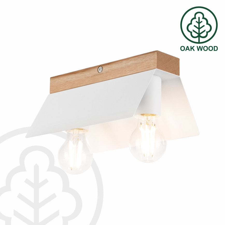 Taklampa ESME 2xE27/15W/230V vit/ek