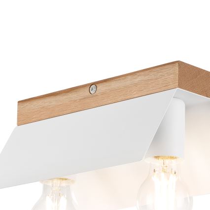 Taklampa ESME 2xE27/15W/230V vit/ek