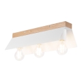 Taklampa ESME 3xE27/15W/230V vit/ek