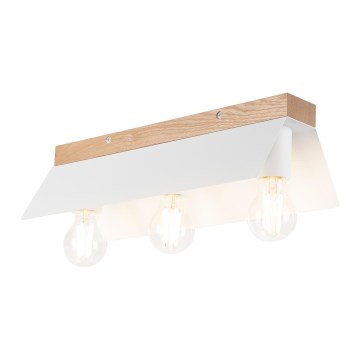 Taklampa ESME 3xE27/15W/230V vit/ek