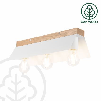 Taklampa ESME 3xE27/15W/230V vit/ek