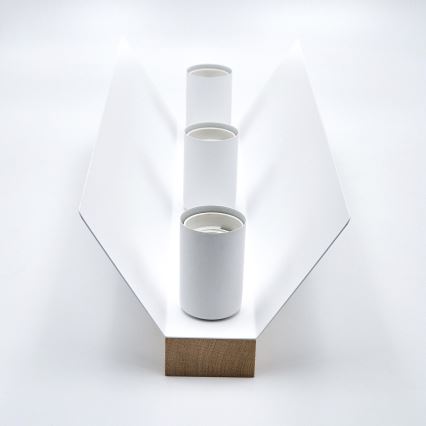 Taklampa ESME 3xE27/15W/230V vit/ek