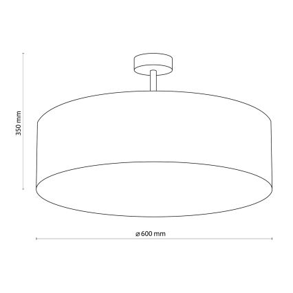 Taklampa på stång FILIPPO 4xE27/60W/230V